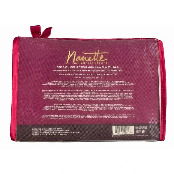 Nanette Lepore Velvet Bloom Bath collection: Body Spray, Lotion Body wash & Pouf - Picture 2 of 6